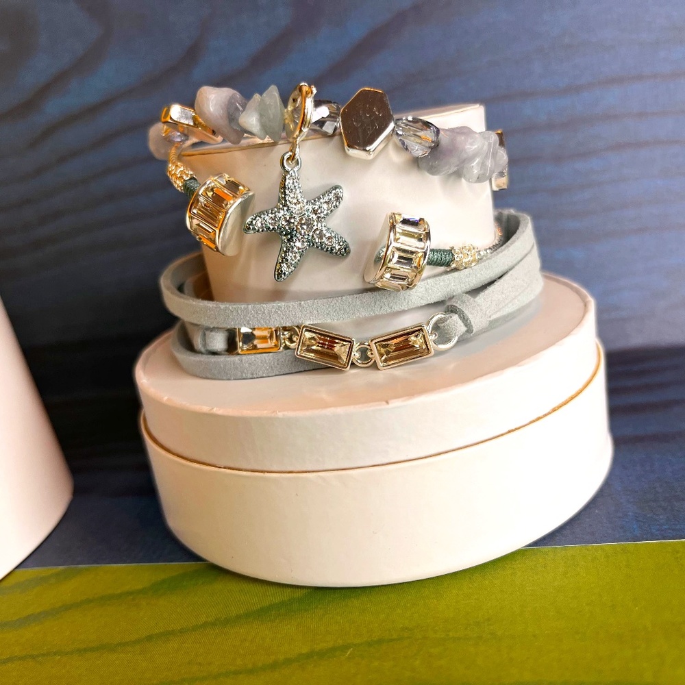 Bomb Party Stacks 2023 "Starfish Wishes" Complete 3 bracelet set